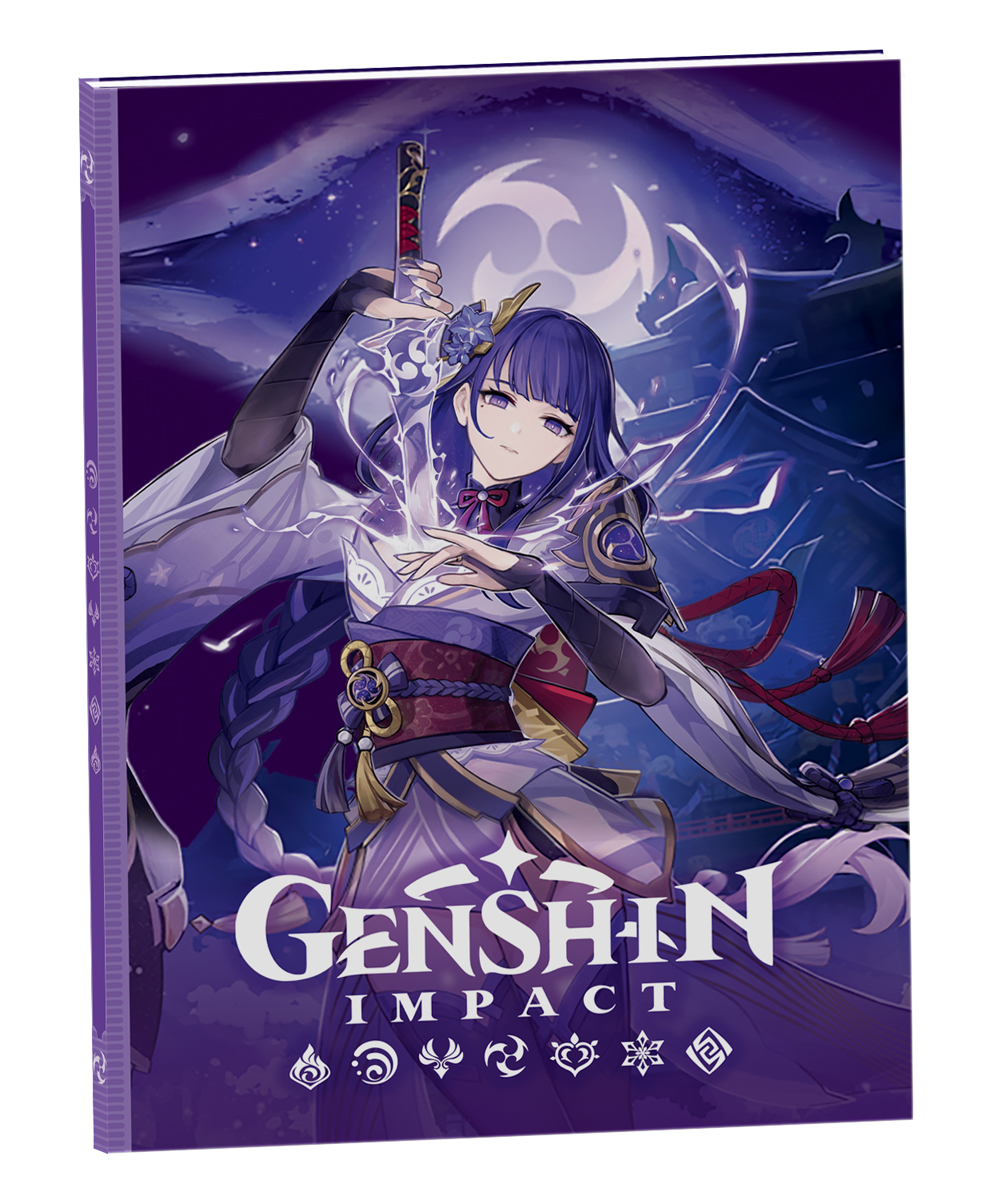 Genshin Impact на каждый день с наклейками (фиолетовый)