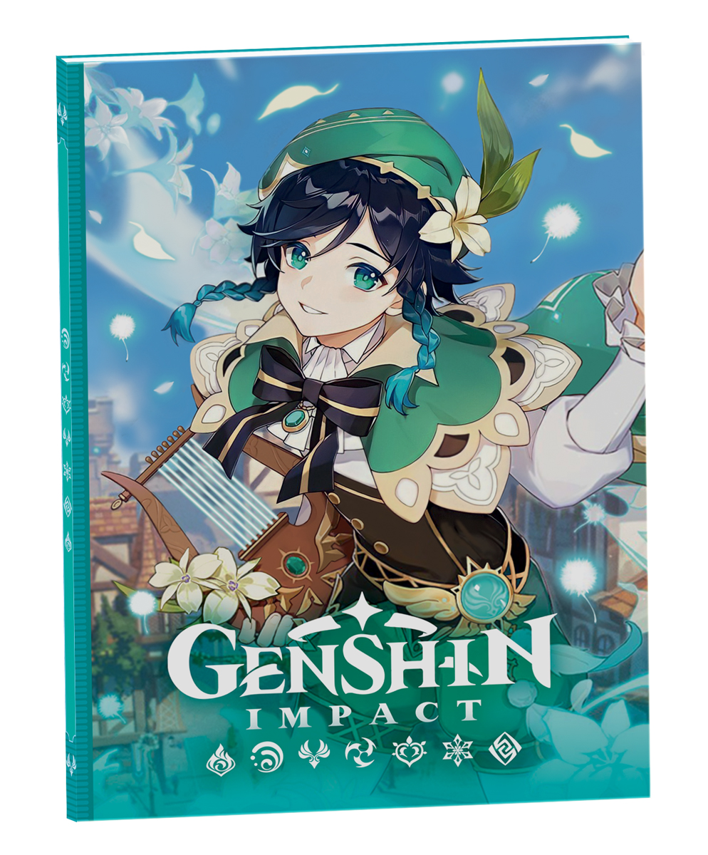 Genshin Impact на каждый день с наклейками (зеленый)